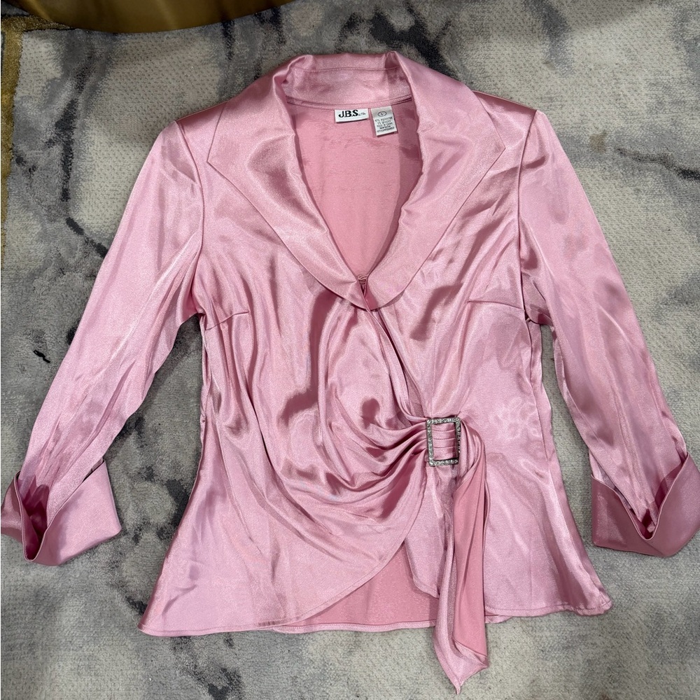 Women’s NWOT JBS pink blouse size L